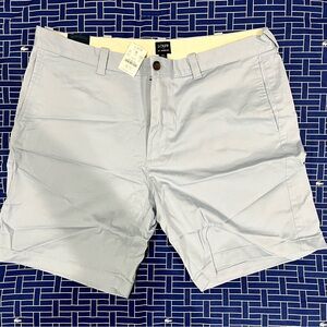 J. Crew Light Blue Flat Front Shorts Size 38 9 Inch Inseam